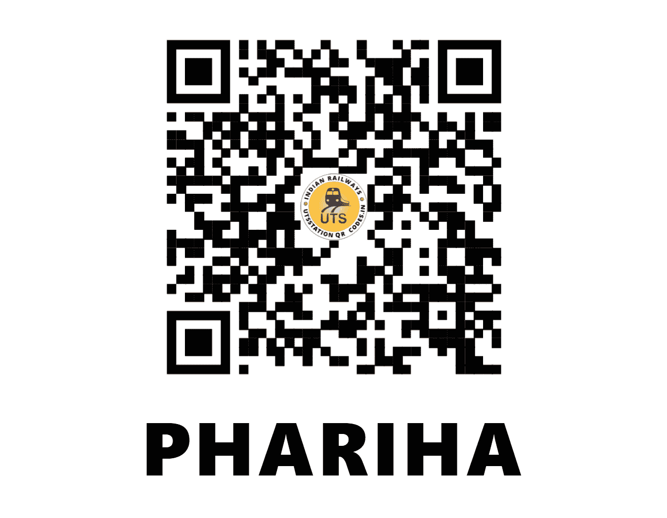 UTS QR Code for PHARIHA - PHY (NE - UTTAR PRADESH)